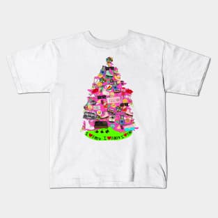 80's Christmas tree Kids T-Shirt